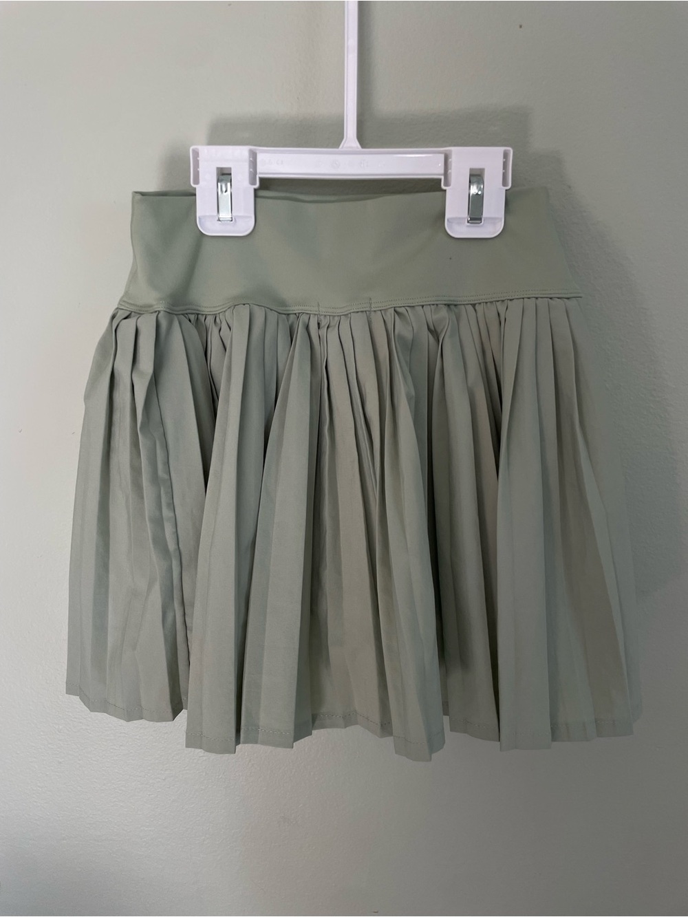 Sage Green Tennis Skirt built in biker shorts Women’s Xs or Big girls M